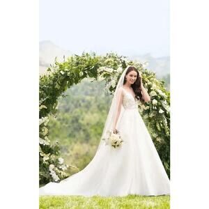 Martina Liana Silk Ivory 1075 Wedding Dress Size 14